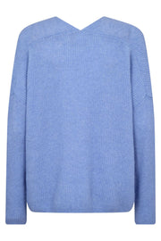 Thora V-Neck Knit  | Hydrangea | Strik fra Mos Mosh