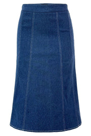 Asta Ashape Skirt | Blue Denim | Nederdel fra Liberté