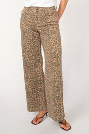 Dara Leo PantsRegular | Leopard Print | Bukser fra Mos Mosh