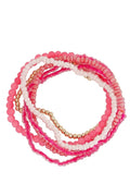 Bohemian Pearl Bracelets | Light Pink | Armbånd fra Birdsong
