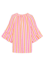 Putte Shirt | Orange/Fuxia Stripe | Skjorte fra Marta du Chateau