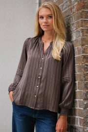 Eloise Blouse 2833 | Brown | Bluse fra Prepair