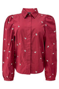 Flora Ls Blouse | Bordeaux Flower | Bluse fra Liberté – nedsat