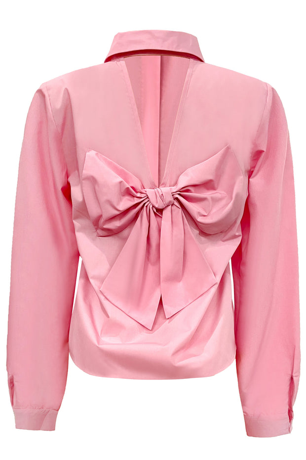 Bobo Ls Bow Shirt | Bubblegum | Skjorte fra Liberté