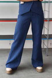 Chicago Pant | Blue Stripe | Bukser fra Black Colour