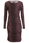Alma Langes Kleid | Bordeaux Lux Leo | Kleid von Liberté