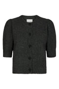 Trudy Deco Knit Cardigan | Antracit Melange | Strik fra Neo Noir – nedsat