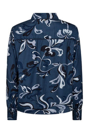 Abina Serve Shirt | Ensign Blue | Skjorte fra Mos Mosh