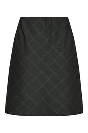 Lunna Check Short Skirt | Antracit | Nederdel fra Neo Noir