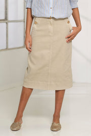 Hilary Skirt 2750 | Light Sand | Nederdel fra Prepair