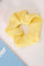 Color Seersucker Scrunchie | Yellow | Hårelastik fra By Timm