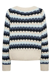 Nezzy Pullover 206304 | Moonbeam W. Salute | Strik fra Freequent
