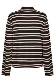 Mala Polo Knit Blouse | Dark Brown | Strik fra Neo Noir