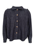Box Shirt Jacket | Black Denim | Jakker fra Black Colour