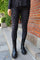 Alma Leggings (Fleece) | Dark Grey Leo | Leggings fra Liberté