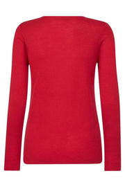 Bouch O-neck Knit  | Chinese Red | Strik fra Mos Mosh