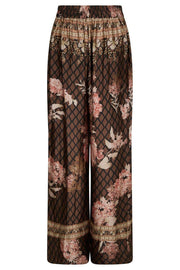 Lunet Botanical Border Pants | Black | Bukser fra Neo Noir
