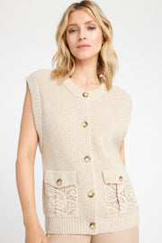 Kiss knit vest cardigan 54401 | SandDollar | Strik fra Gustav