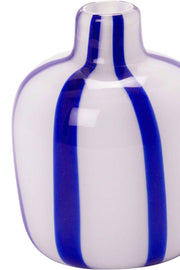 Vase Bolsje | hvid/kobolt | Vase (17 cm) fra Au Maison