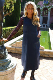 Asta Ns Long Dress | Blue Denim | Kjole fra Liberté