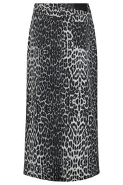 Leo Denim Slit Skirt 34110 | Dark Grey | Nederdel fra Co'couture