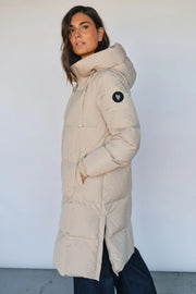 Nova Square Down Coat  | Feather Gray | Jakke fra Mos Mosh