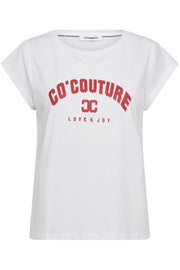 DustCC Print Tee | White Flame | T-Shirt fra Co'couture