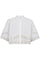 PrimaCC Embroidery Crop Shirt | White | Skjorte fra Co'couture