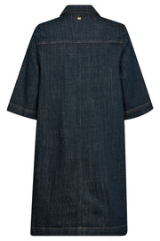 Abigail Denim Dress   | Dark Blue | Kjole fra Mos Mosh