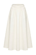 Poplin Skirt | Ecru | Nederdel fra Atelier C – nedsat