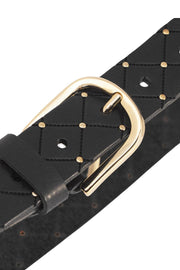 Jeans Belt 16388 | Sort / Guld | Bælte fra Depeche