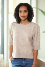 Evi Knit 2772 | Sand | Strik fra Prepair