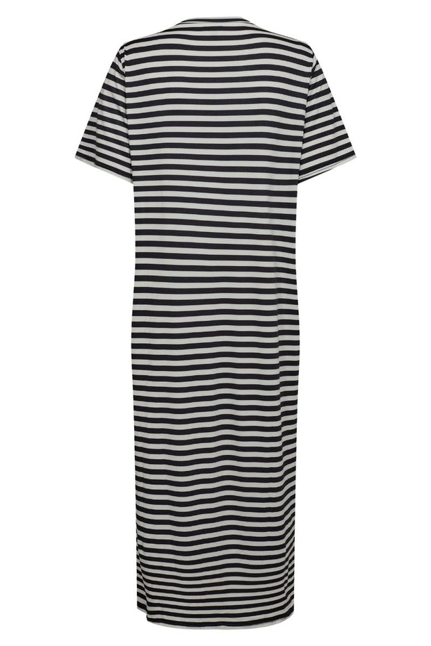 Alma Tshirt Dress | Black Creme Stripe | Kjole fra Liberté