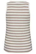 Effy Top 203813 | Simply Taupe W. Star Off-White | Tanktop von Freequent