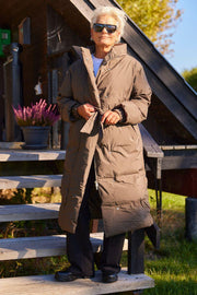 Lilly Long coat | Brun | Frakke fra French Laundry