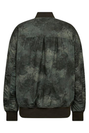 Ruby Print Bomber Jacket | Olive Night | Jakke fra Mos Mosh