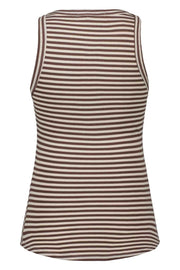 SNOS434 | Brown Striped | Top fra Sofie Schnoor