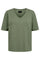 Ulla Ss Vneck Tshirt | Dusty Light Army | T-Shirt fra Liberté