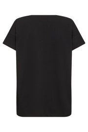 Elvi O-SS Tee  | Black | T-shirt fra Mos Mosh