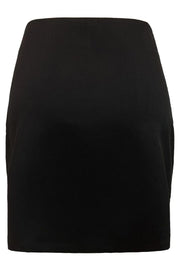 Winnie Wrap Mini Skirt | Black | Nederdel fra Liberté