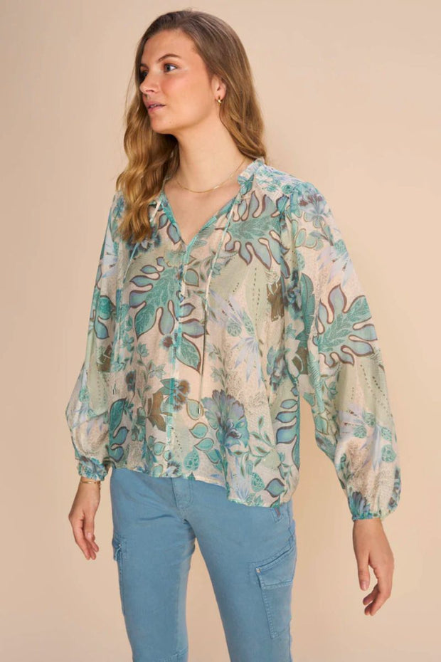 Eisa Sarasa Blouse | Wasabi | Bluse fra Mos Mosh