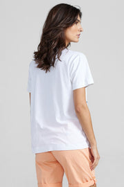 Bec O-SS Premium Tee | White | T-shirt fra Mos Mosh