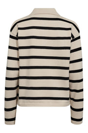 Claura Pullover 206805 | Moonbeam Melange W. Black | Strik fra Freequent