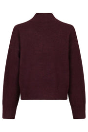 Paulina Knit Blouse | Wine | Bluse fra Neo Noir