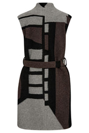 Noelle Waistcoat 204814 | Light Grey Melange w. Black | Vest fra Freequent