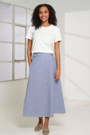 Alma Skirt 2746 | Blue | Nederdel fra Prepair