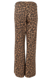 Abbie Box Stretch Pant | Leopard | Bukser fra Black Colour