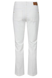 Ashley Bianco Jeans  Ankle | White | Jeans fra Mos Mosh