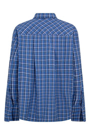 Angelica Check Shirt 35170 | Blue | Bluse fra Co'couture