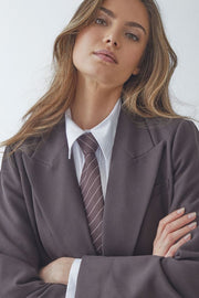 Nemo Stripe Tie 39064 | Dark Brown | Slips fra Co'couture